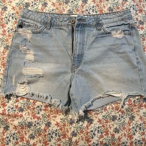2 pair Women’s Kancan Denim Shorts, size L